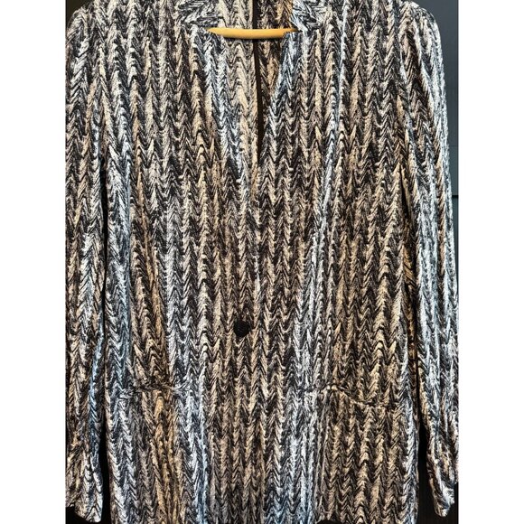 COS Women's Swing Back Single Button Blazer Jacket Size 8 Long Sleeves Career - Picture 7 of 12